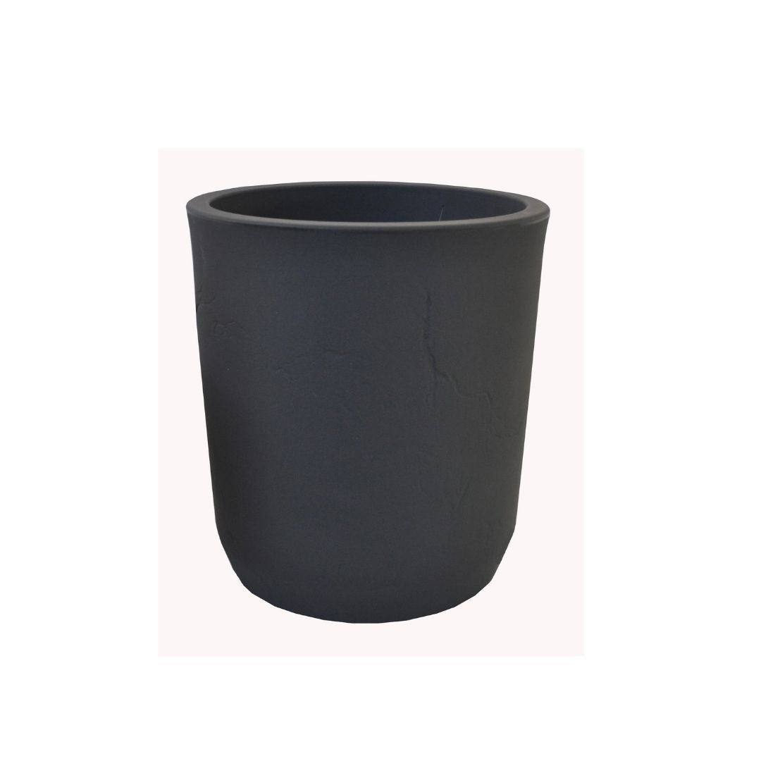 Ardesia Cylinder Pot Carbon