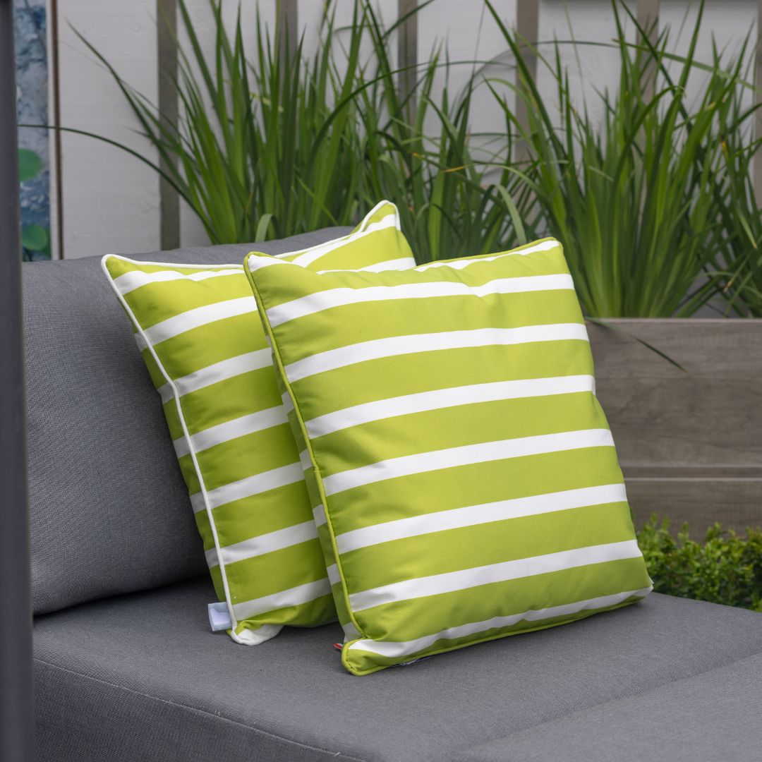 B Cushion Awning Stripe - Olive