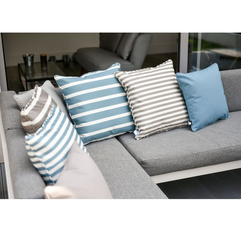 B Cushion Awning Stripe - Sea Blue - The Garden HouseExtreme Lounging