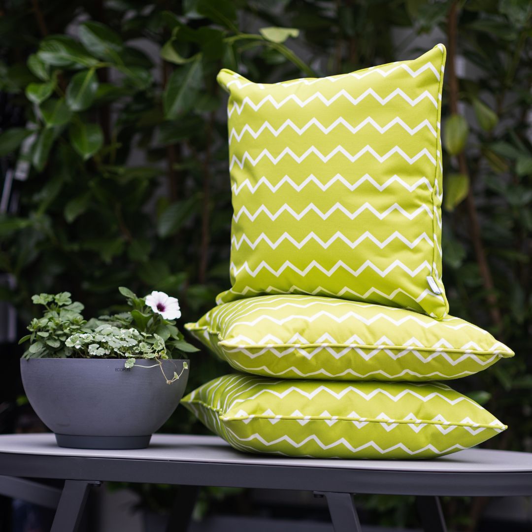 B Cushion ZigZag Olive