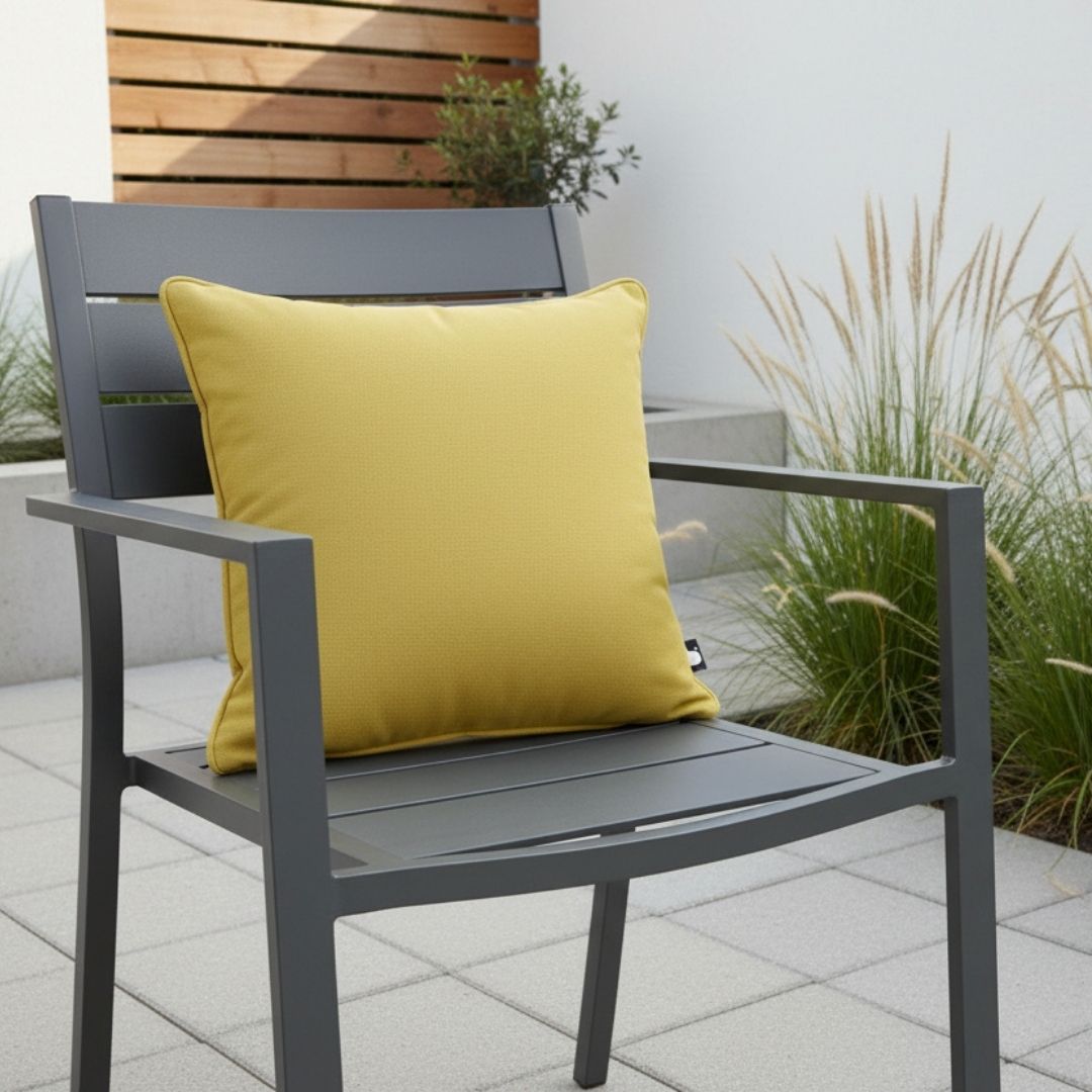 B Outdoor Cushion - Butter Yellow