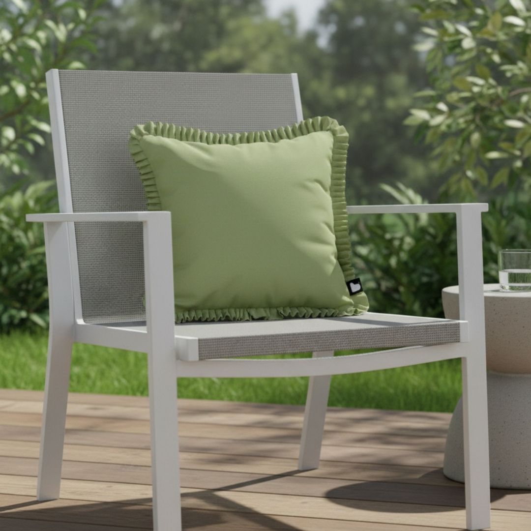 B Outdoor Cushion Frill - Pistachio