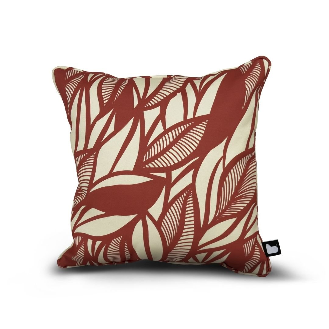 B Outdoor Cushion Poplar Leaf - Marsala