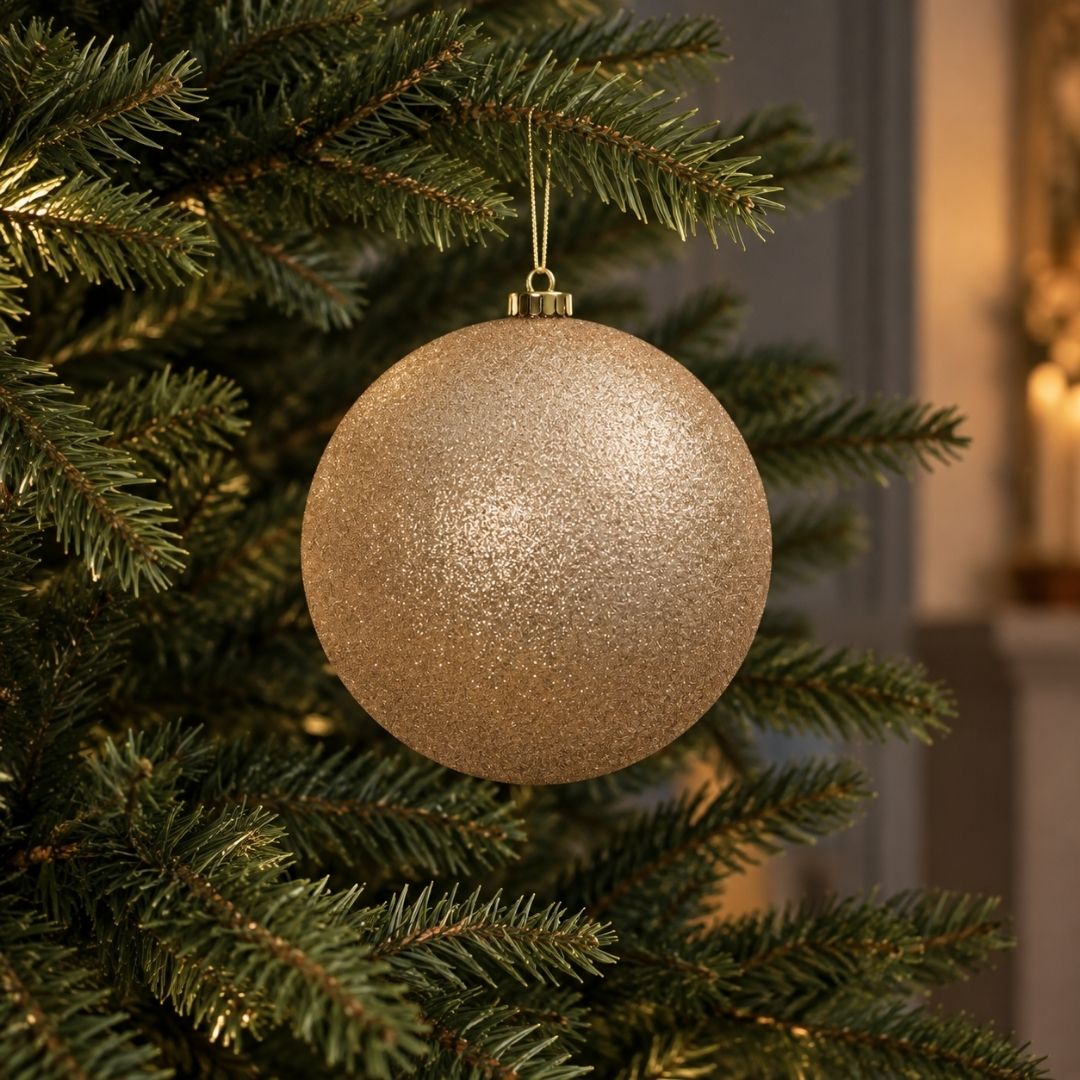 Christmas Bauble Glitter Pearl