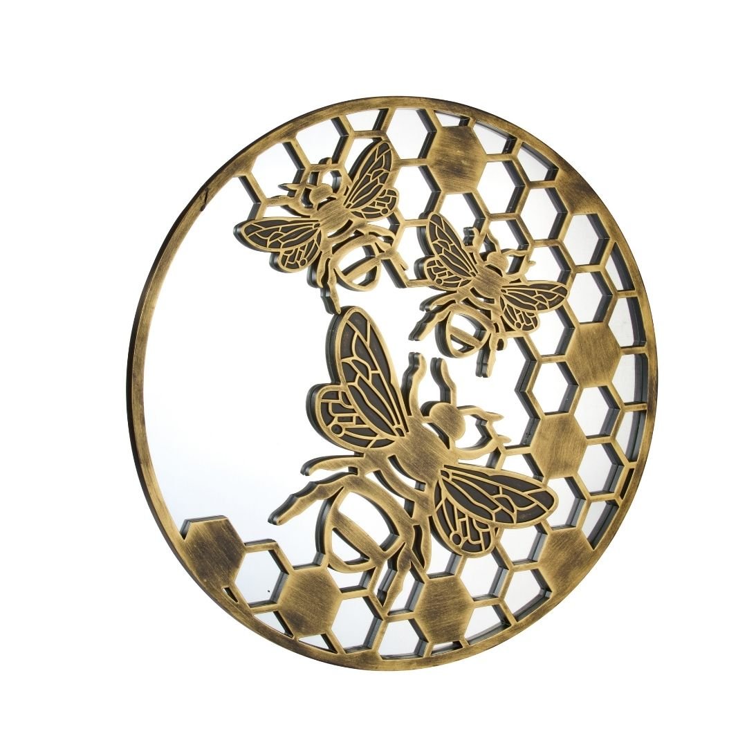 BeeFlection Home & Garden Mirror - Goldgris