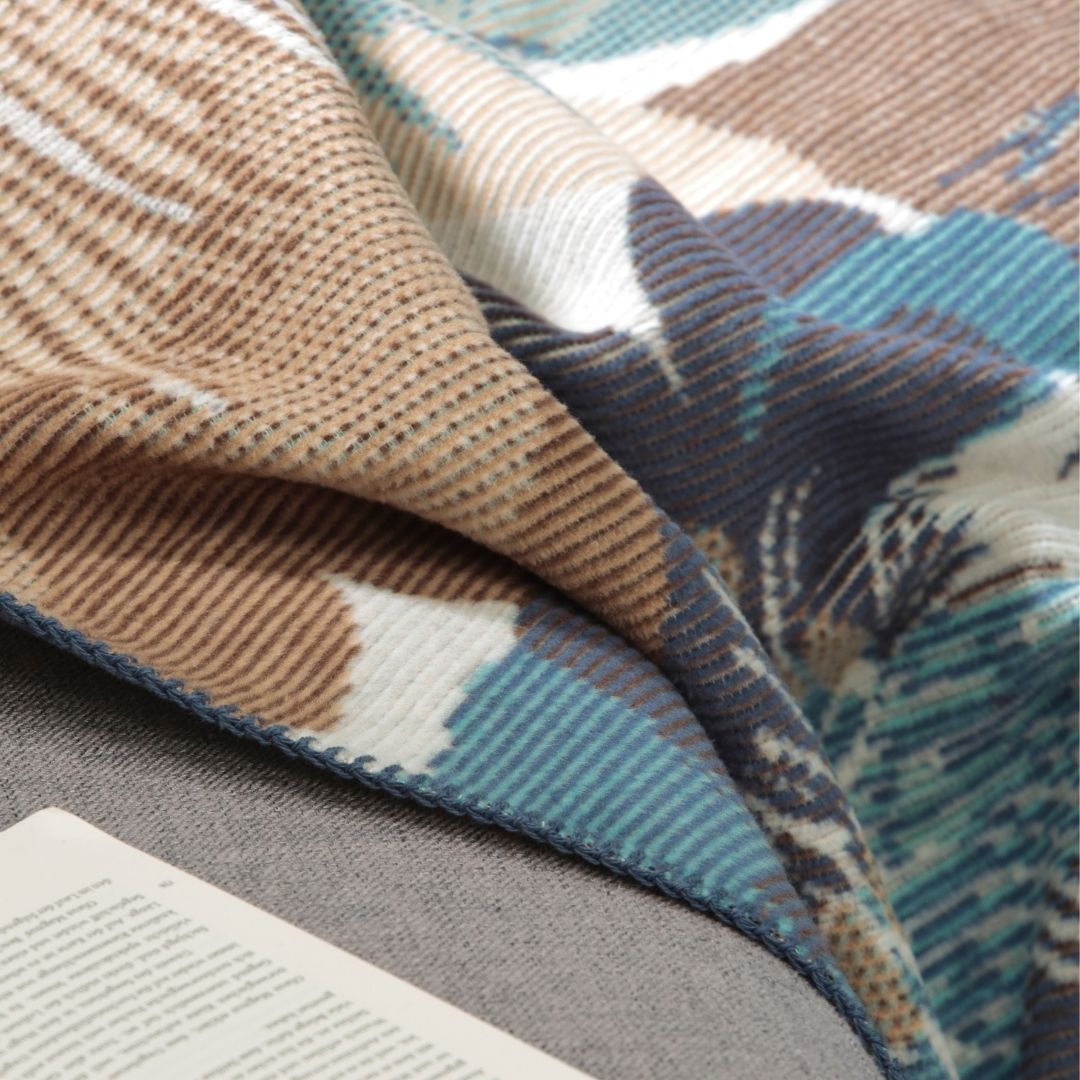 Winter Flora Throw Blanket
