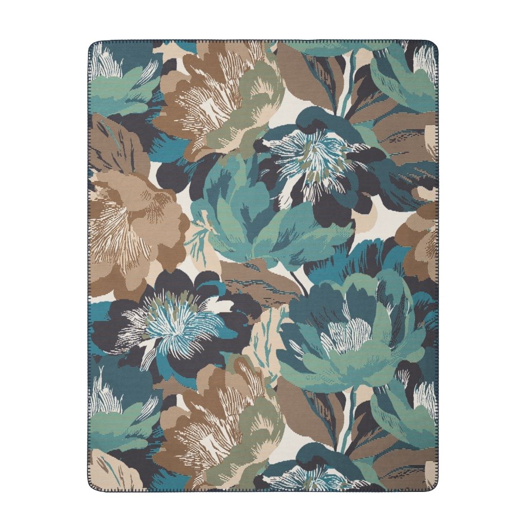 Winter Flora Throw Blanket
