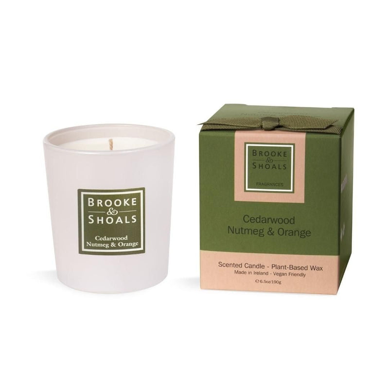 Brooke & Shoals Christmas Candle - Cedarwood Nutmeg & Orange