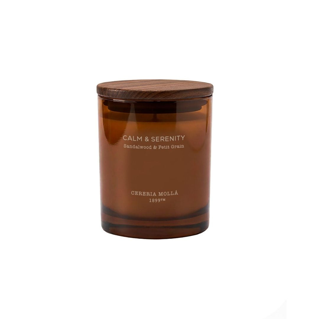 Scented Candle Calm & Serenity - Sandalwood & Lime