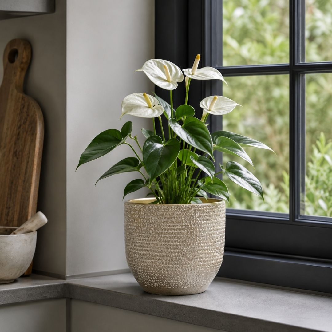Carrie Indoor Pot Round Champagne