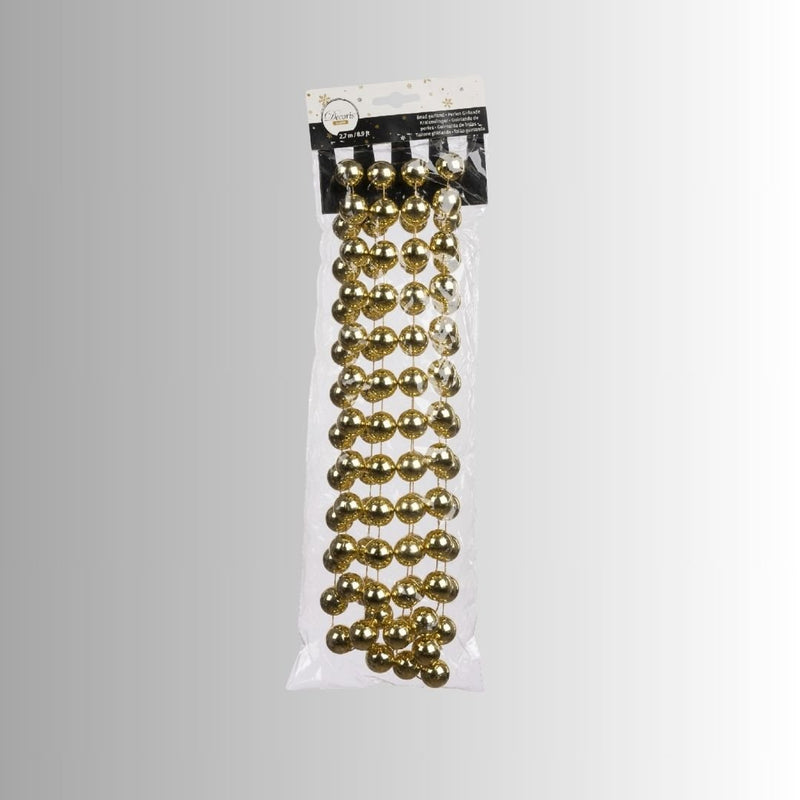 Christmas Bead Garland XXL Gold