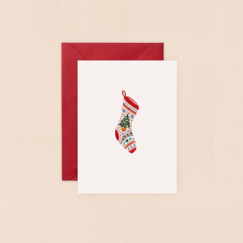 Christmas Card Stocking Mini Christmas Card