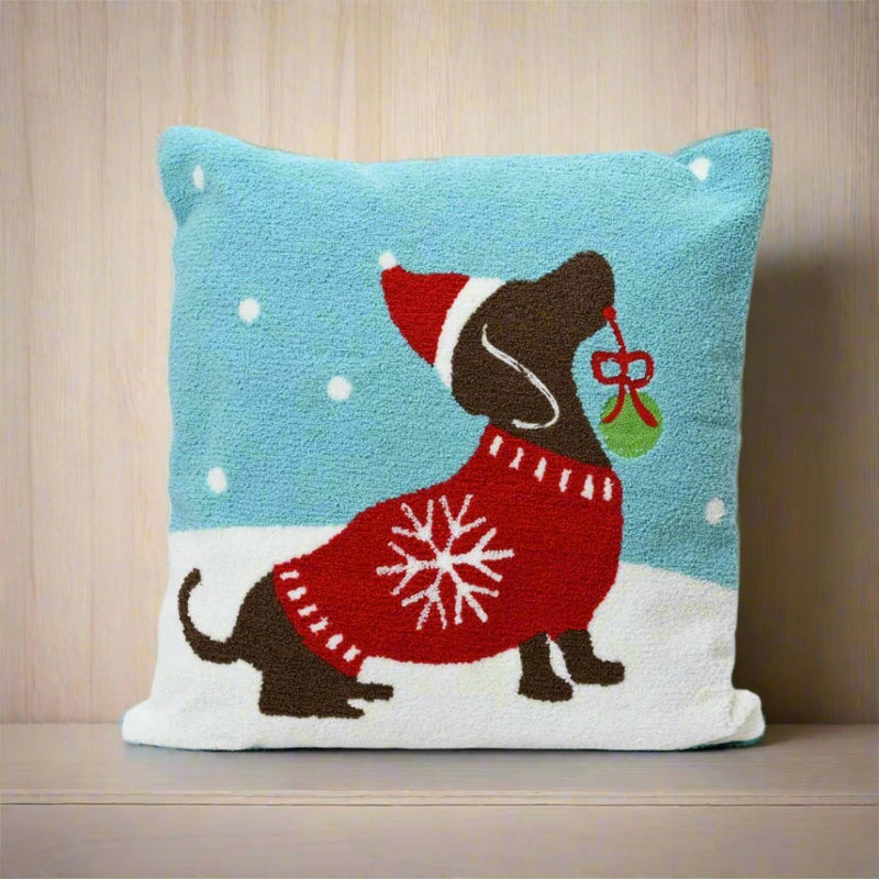 Christmas Cushion Dog