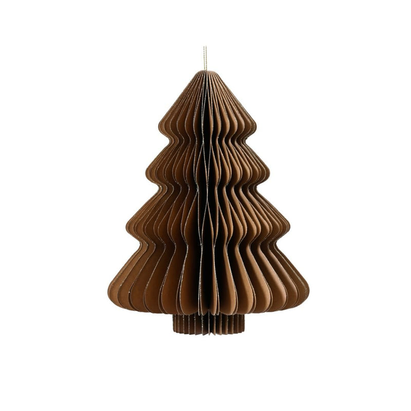 Christmas Decoration Paper Tree - Brown