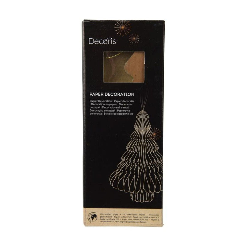 Christmas Decoration Paper Tree - Brown