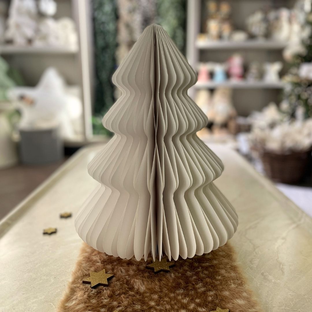 Christmas Decoration Paper Tree - White 40cm