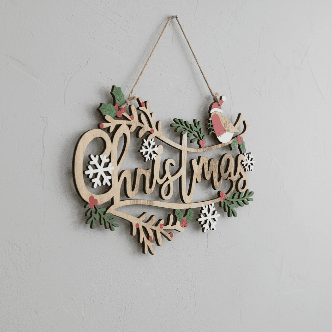 'Christmas' Hanging Decoration