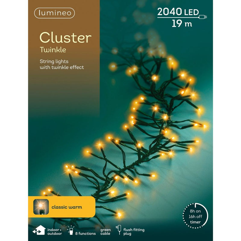 Christmas LED Cluster Lights Classic Warm 2040 LED