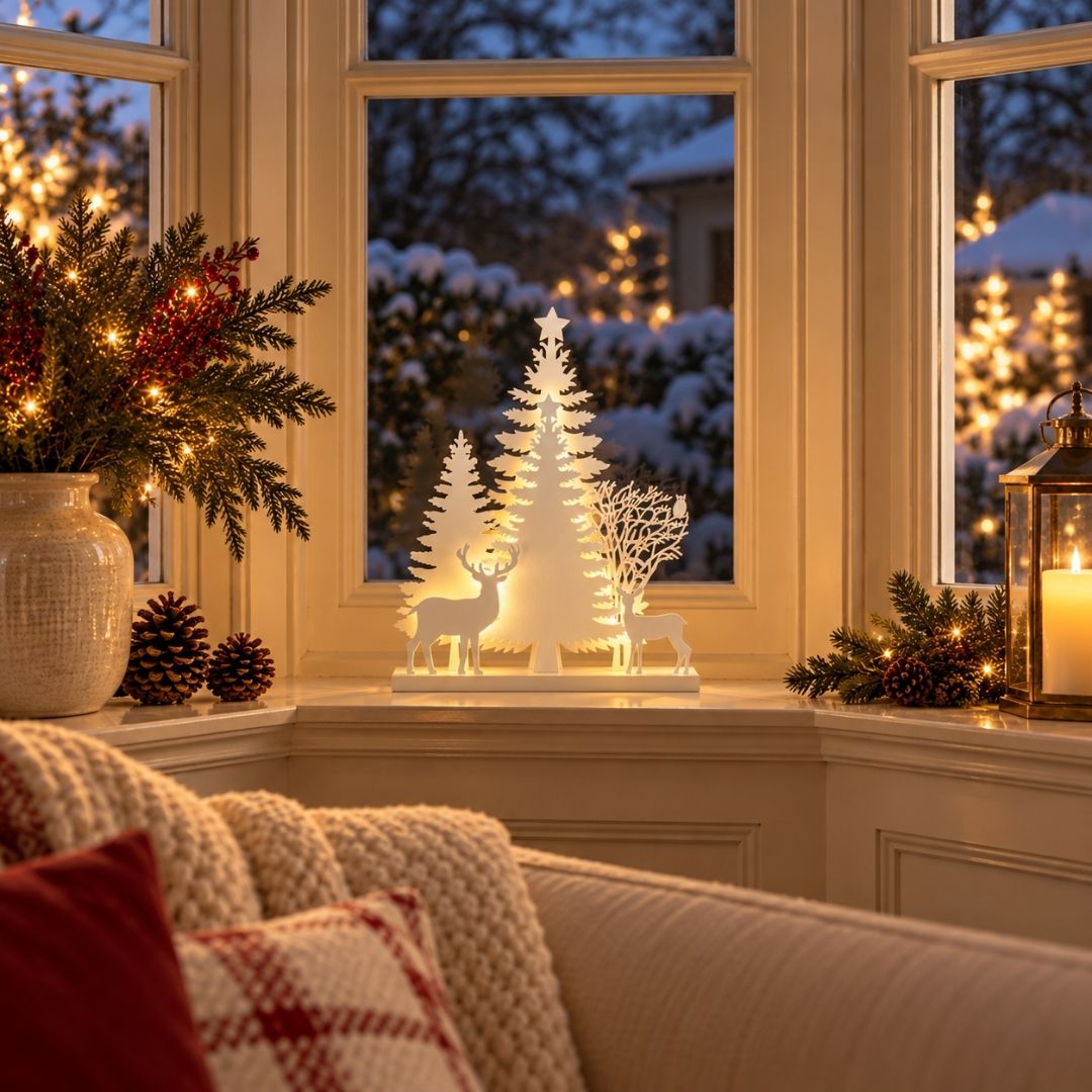 Christmas LED Winter Forest Scene
