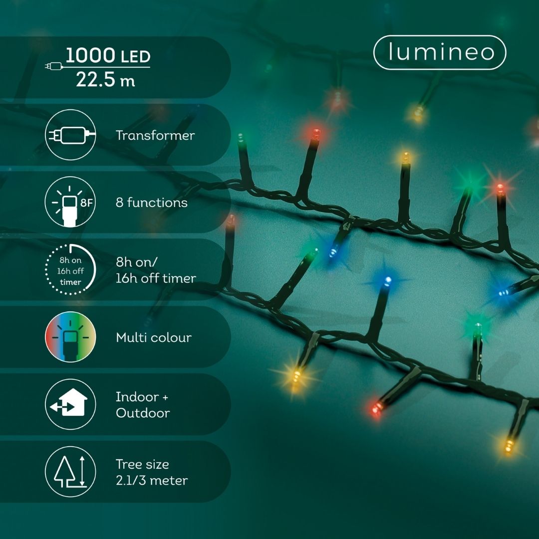 Christmas Lights 1000 LED Compact - Multi Colour