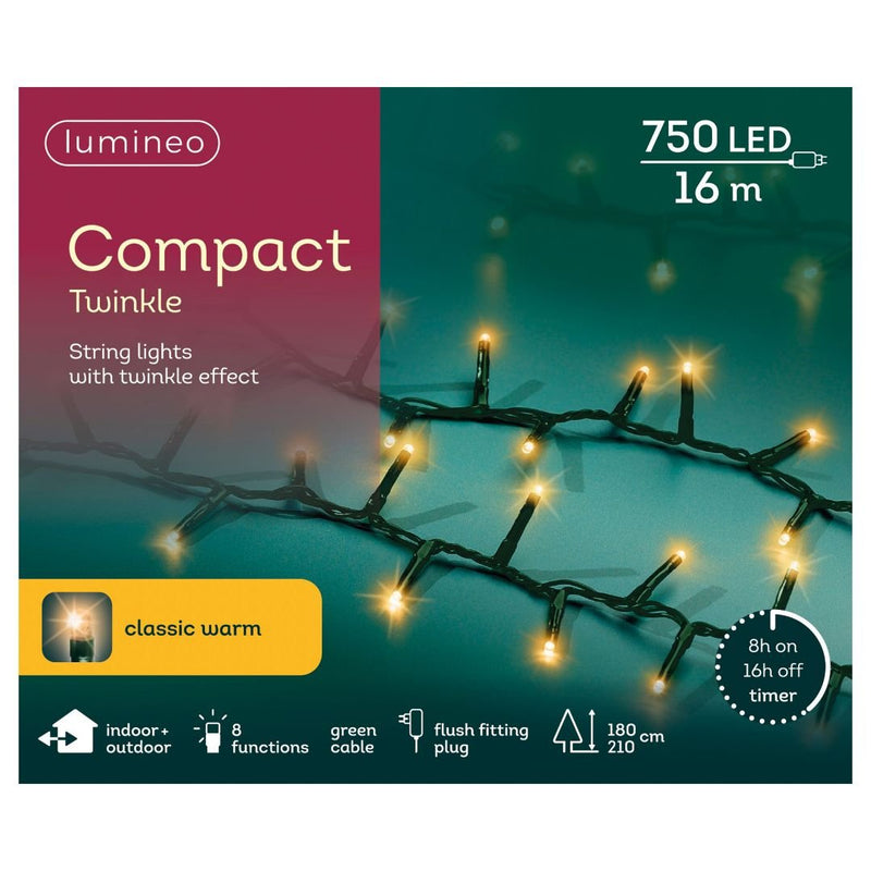 Christmas Lights 750 LED - Compact, Classic Warm