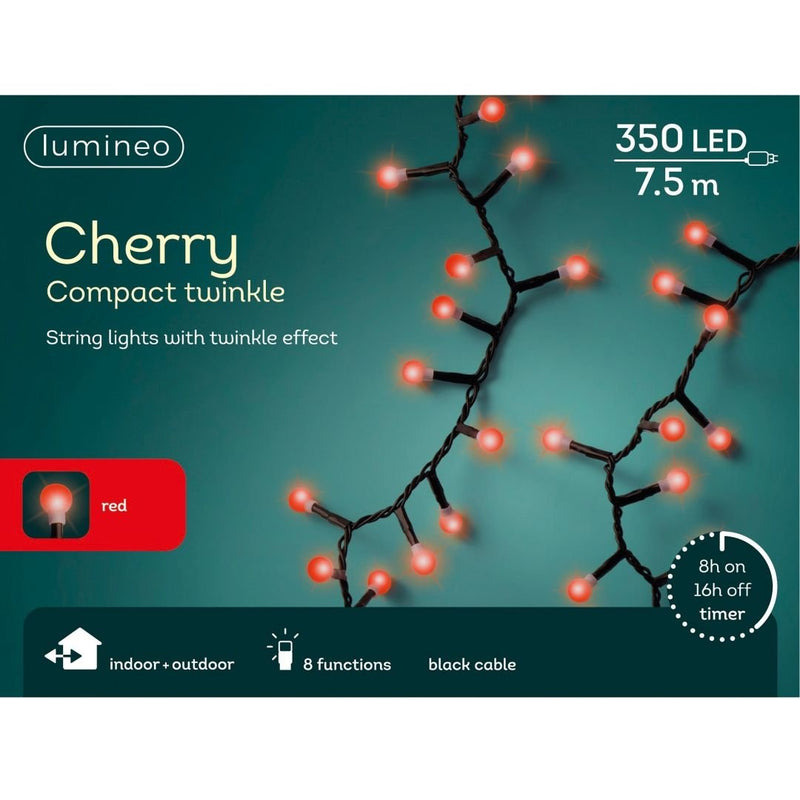 Christmas Lights LED Cherry Red