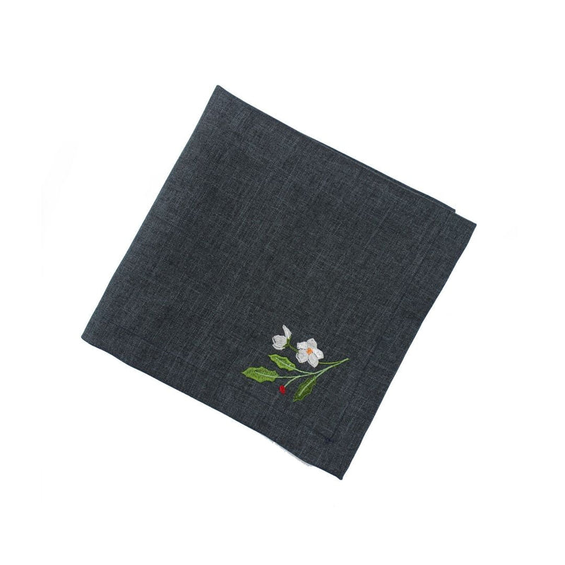 Christmas Napkins Botanical Berries - Pewter