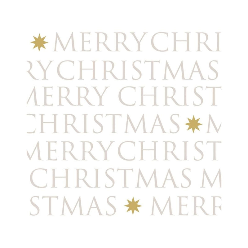 Christmas Paper Napkins Xmas Letters