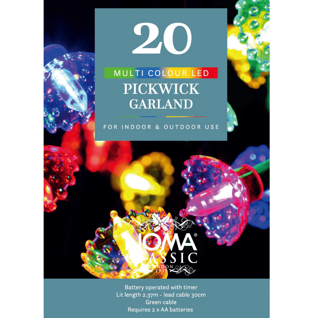 Christmas String Lights Pickwick 20 LED Multicolour - Battery