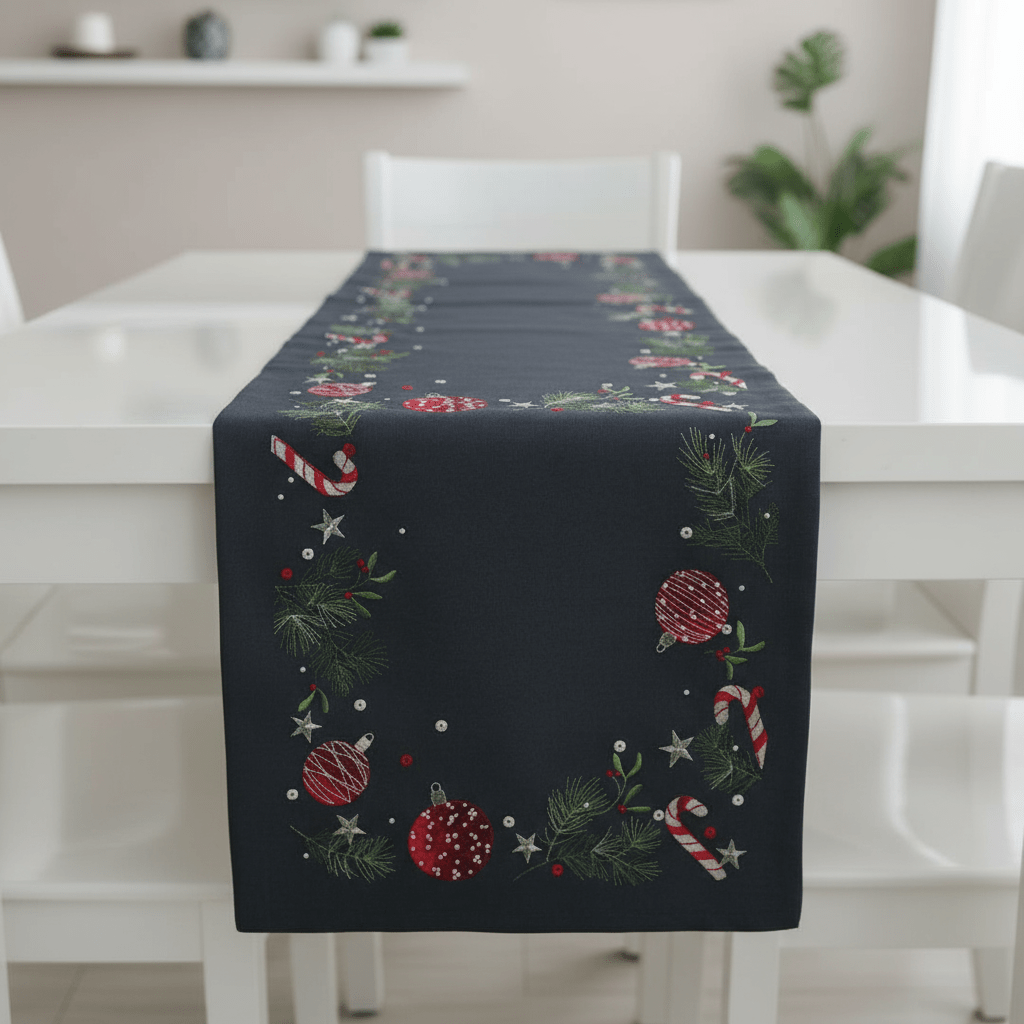 Christmas 'Sugar Sparkles' Table Runner