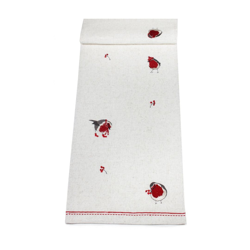 Christmas Table Runner Robin Riot