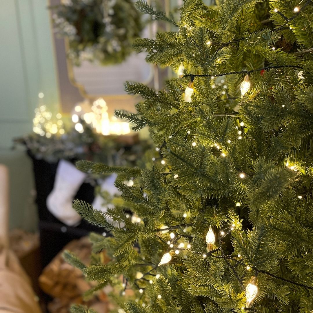 Christmas tree with lights