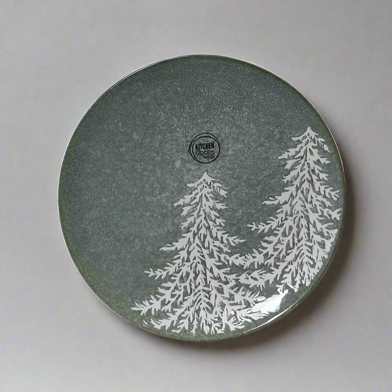 Christmas Tree Plate Green