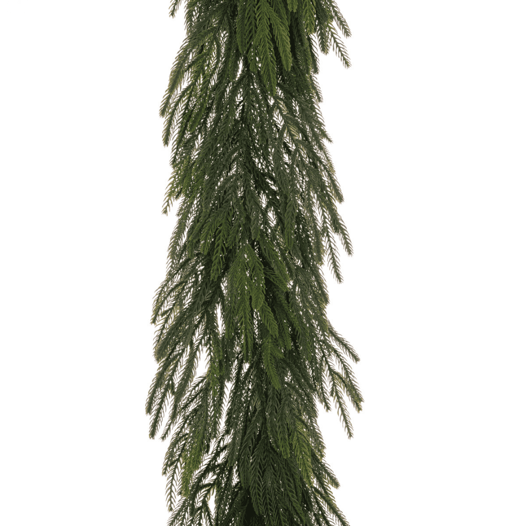 Christmas Waxed Pine Garland 180cm