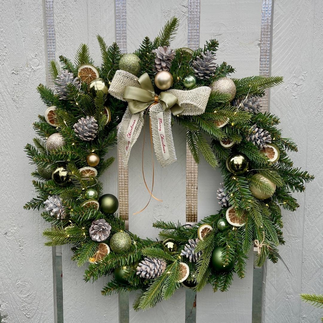 Christmas Wreath Gorgeous Greens & Golds