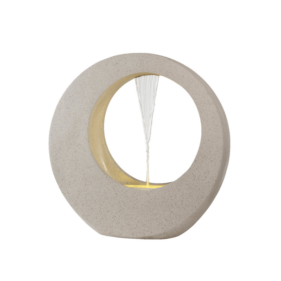 Circular Water Feature White - Small