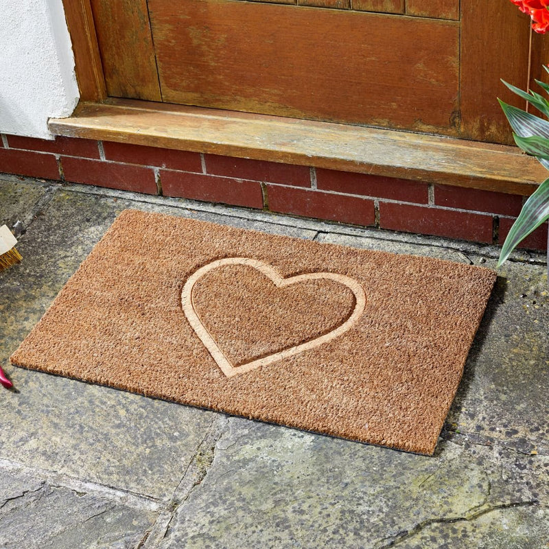 Coir Mat Heart-Felt 45 x 75cm - The Garden HouseSmart Garden