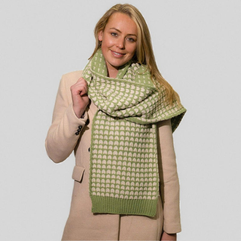 Cosy Scarf Heart - Green