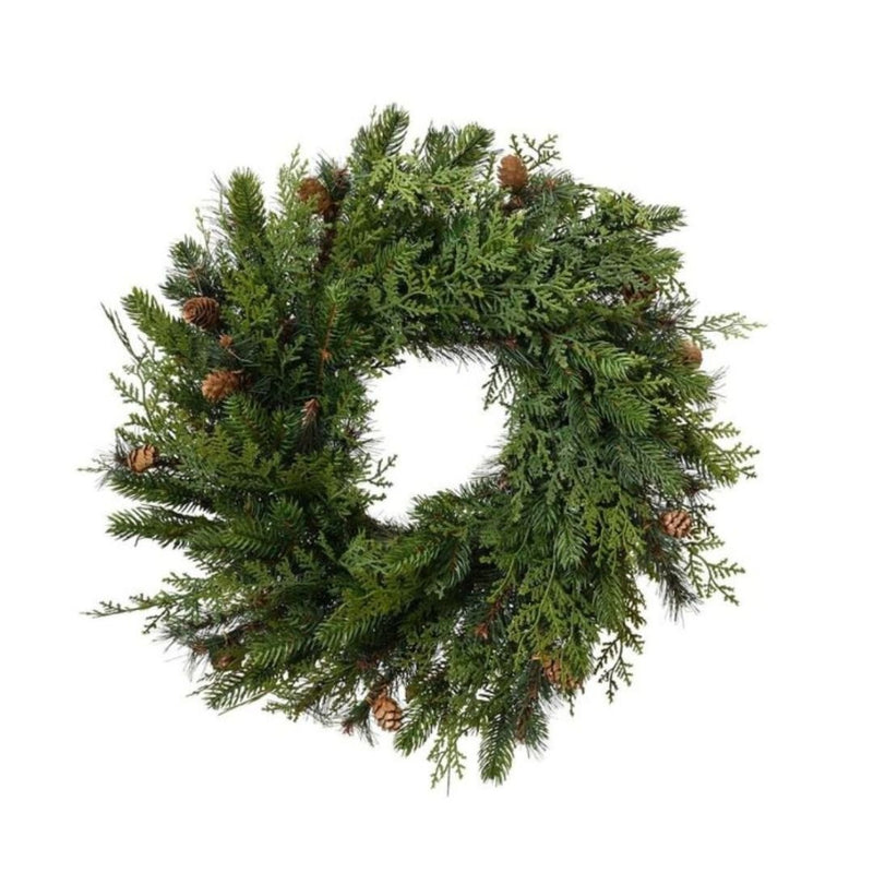 Cypress Christmas Wreath