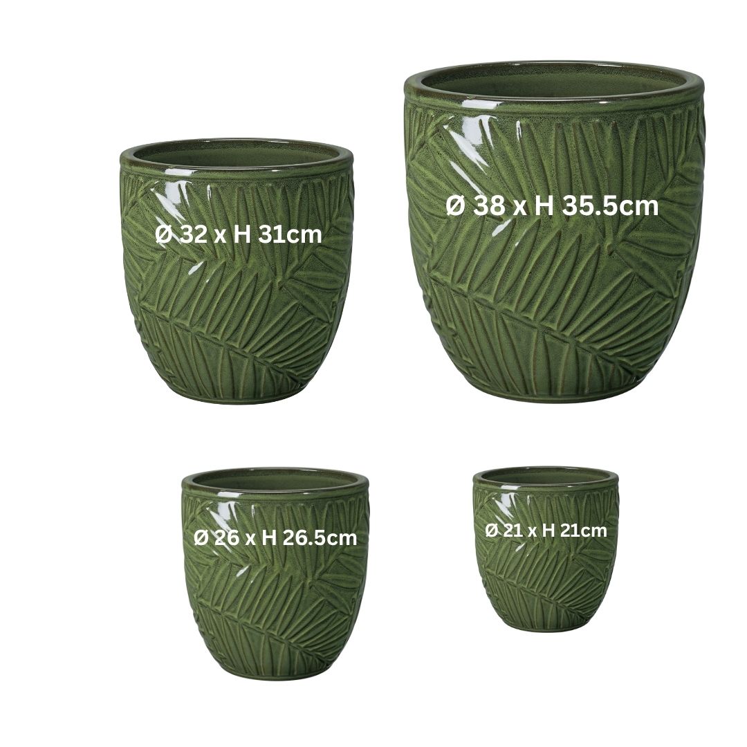 Glazed Pot Bocage - Kaki