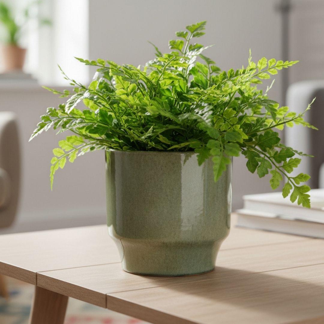 Diaz Indoor Pot Round Green