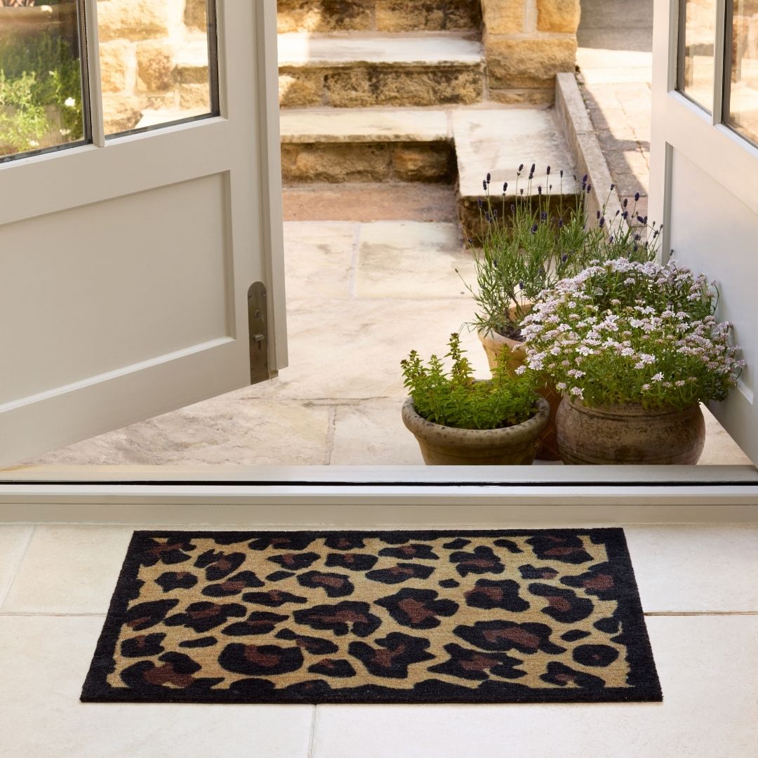 Door Mat Leopard Border