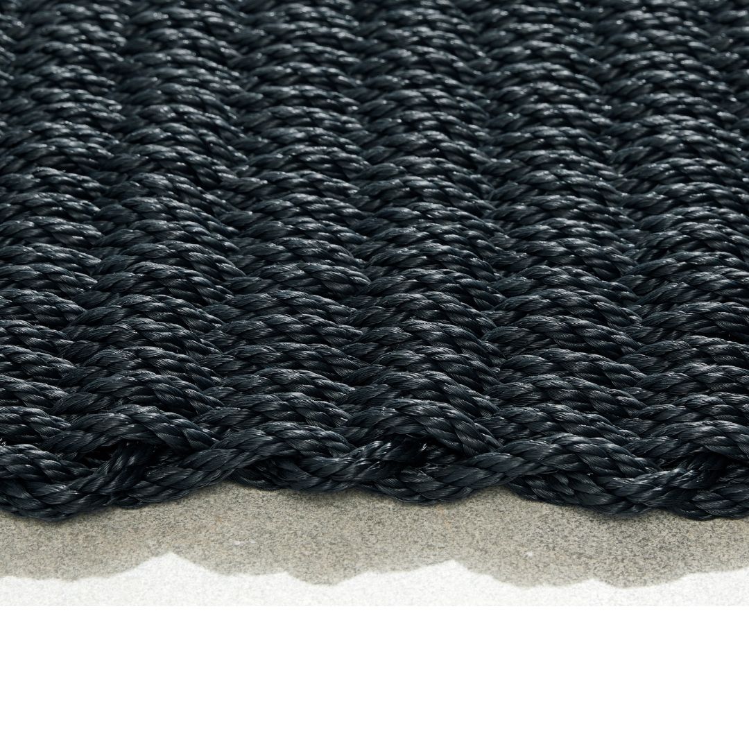 Outdoor Rope Doormat - Black