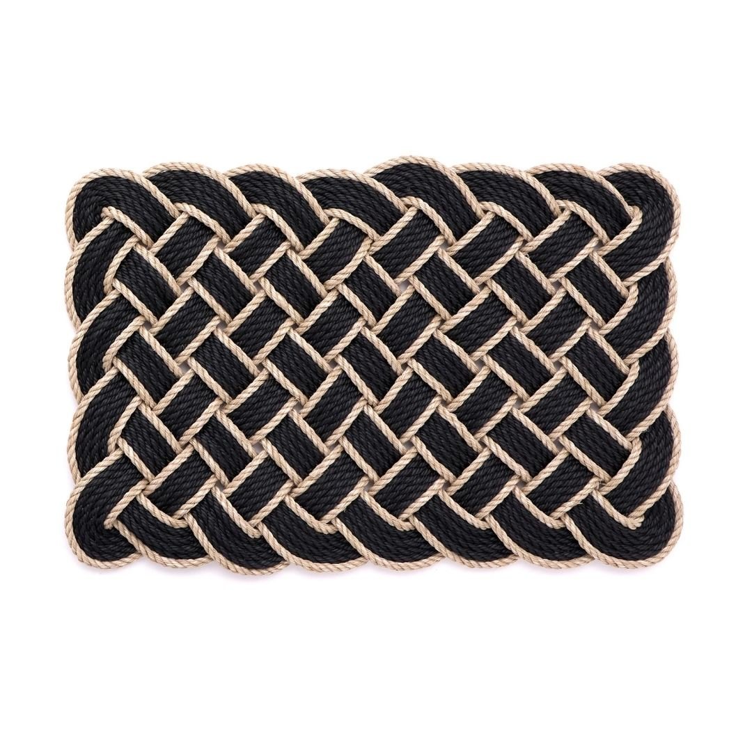 Doormat Lover's Knot - Black