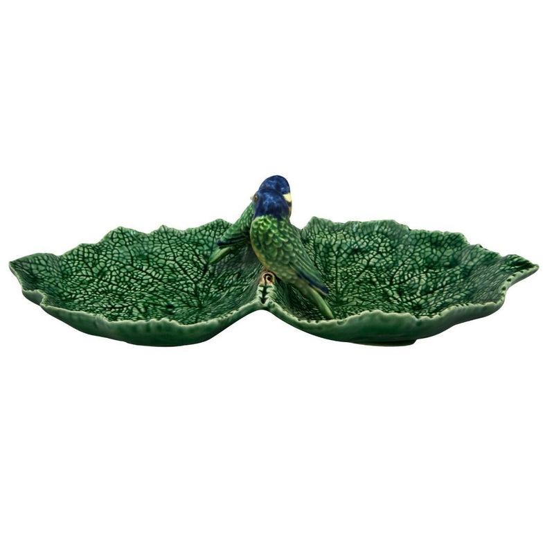 Double Leaf With Blue Birds