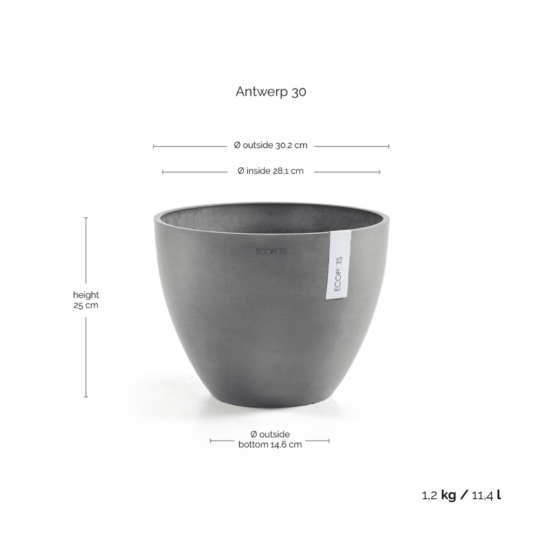 Ecopots Antwerp Grey