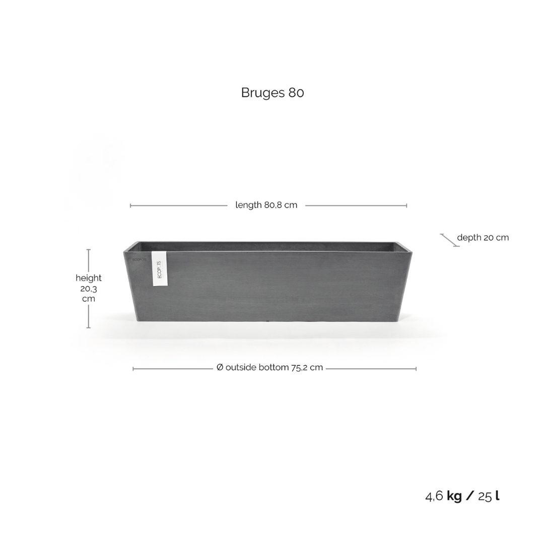 Ecopots Bruges Grey
