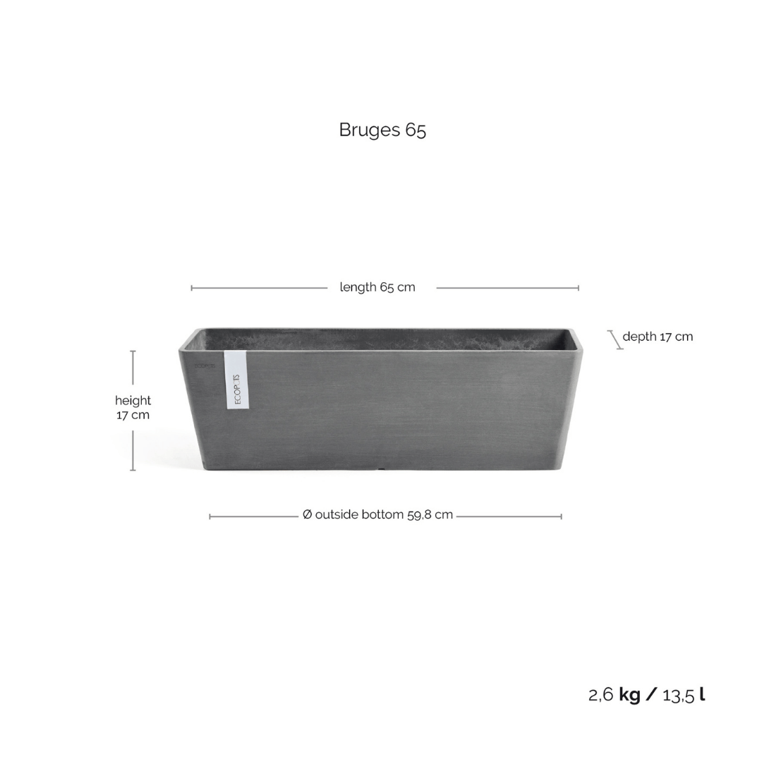 Ecopots Bruges Grey