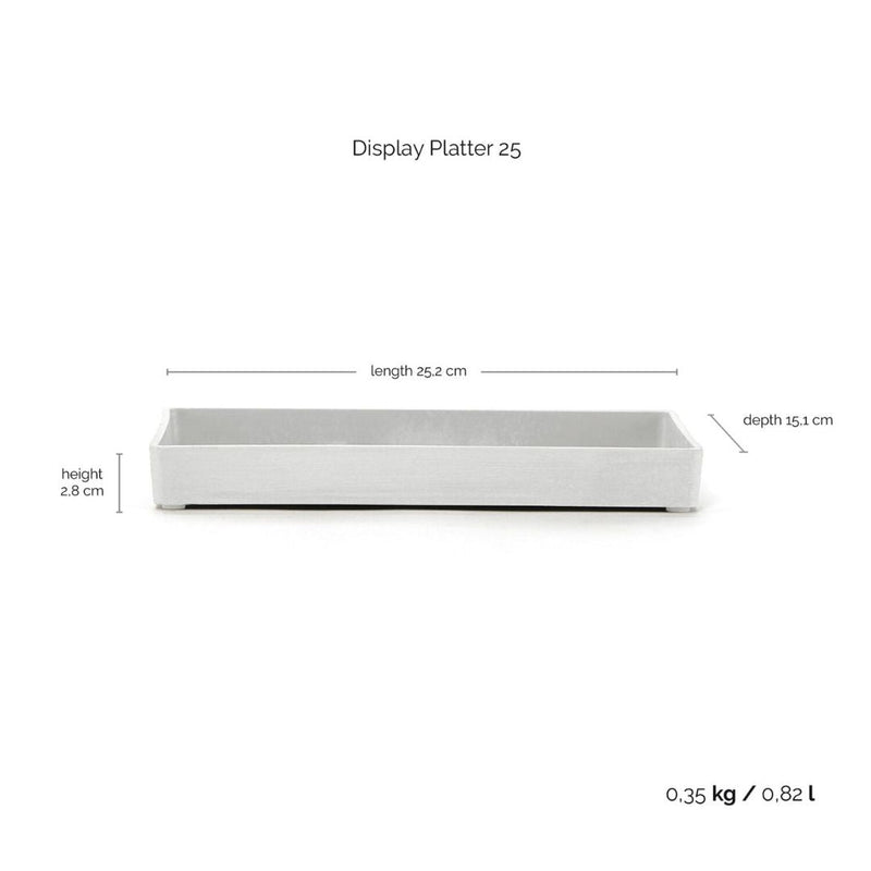 Ecopots Display Platter Pure White - The Garden HouseEcopots