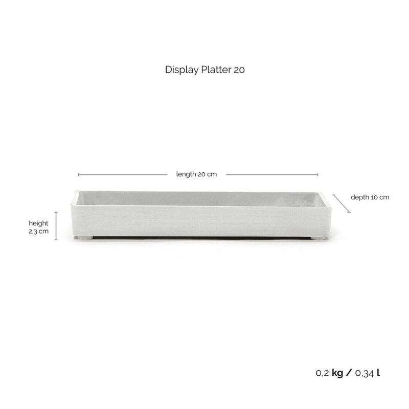 Ecopots Display Platter Pure White - The Garden HouseEcopots